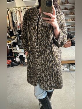 Isabel Marant Leopard Print Coat - Neutral Tones